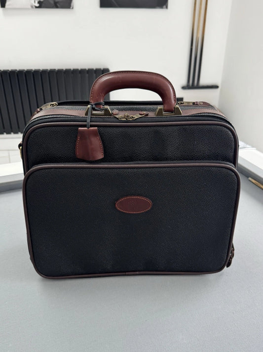 Mulberry Black Scotchgrain Briefcase