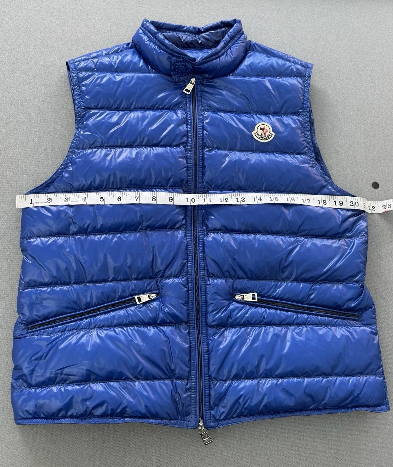Moncler Blue Gui Down Gilet - Size 2 - 21” PTP