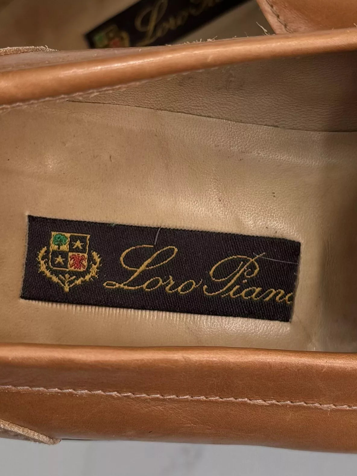 Loro Piana Brown/Tan Leather Loafers - UK 5.5(EU 38.5)