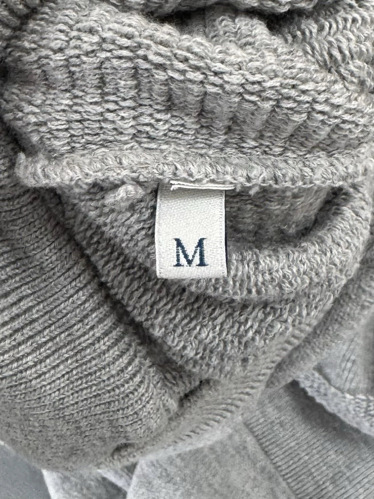 Moncler Grey Tricot Hooded Cardigan - Medium - PTP 22”