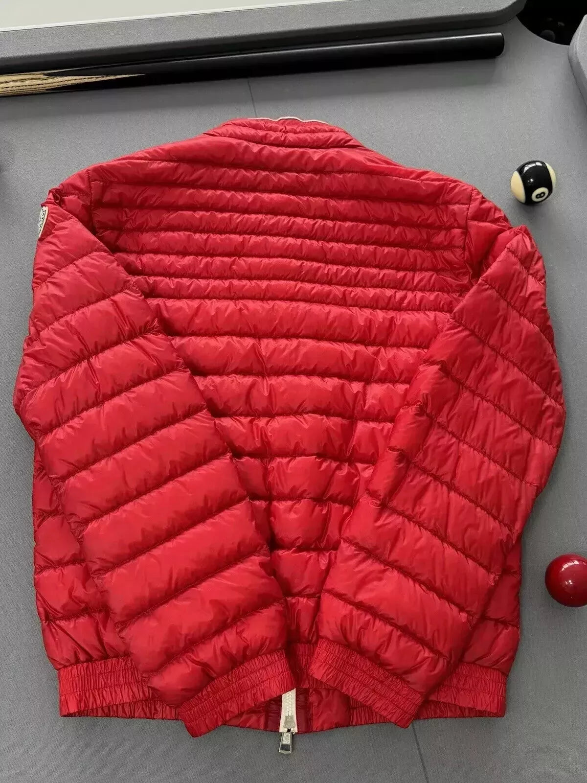 Moncler Red Garin Down Jacket - Size 2 (21''ptp)