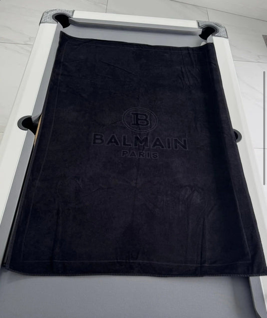 Balmain Black Beach Towel