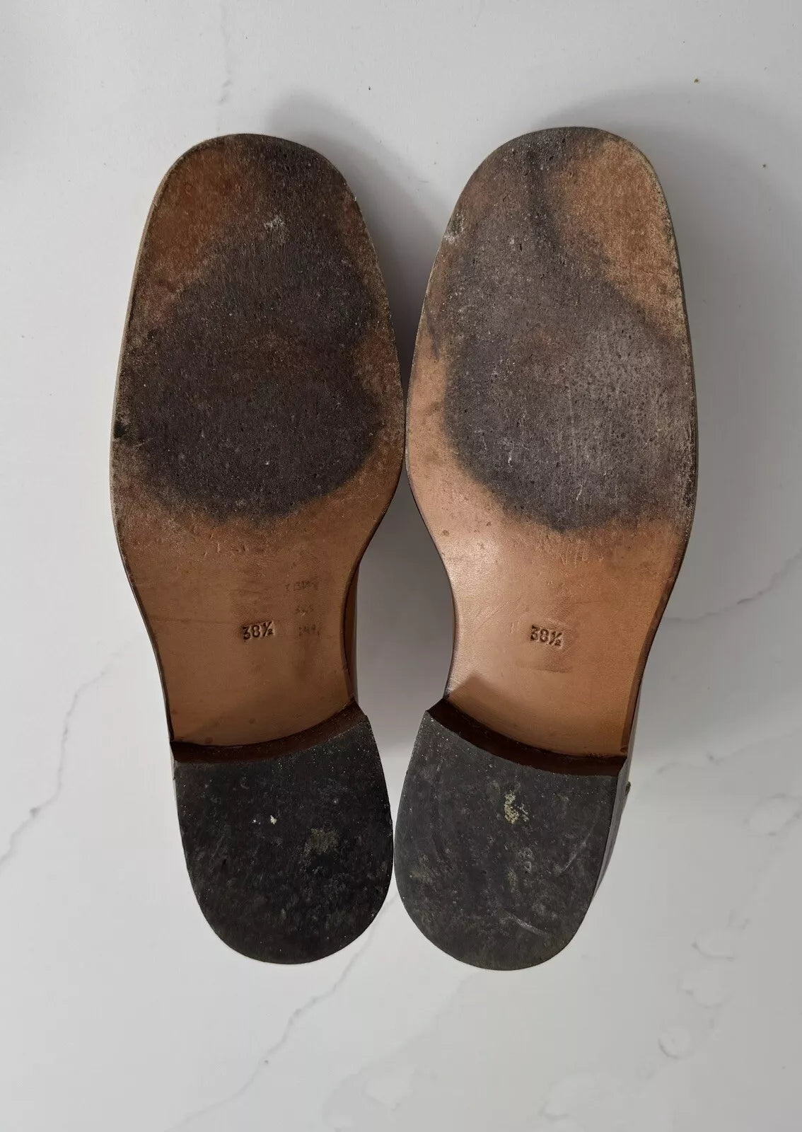 Loro Piana Brown/Tan Leather Loafers - UK 5.5(EU 38.5)