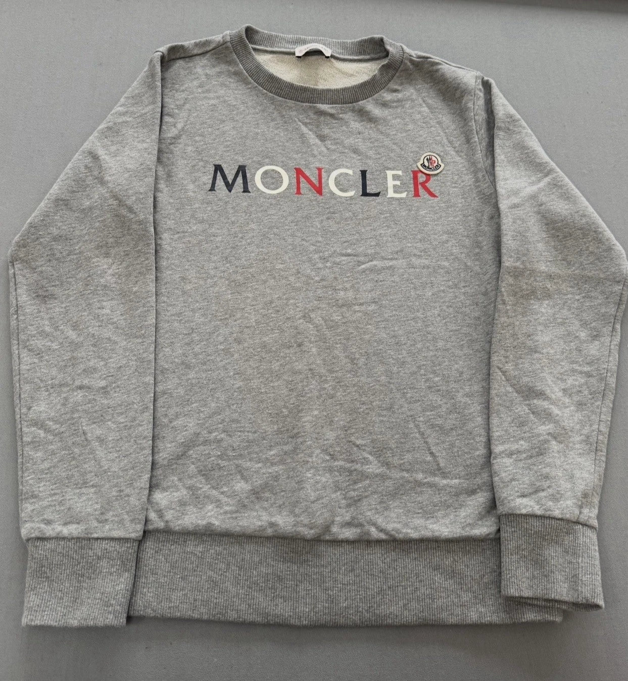 Moncler Boys Grey Sweater - Age 14 (18.5''ptp)