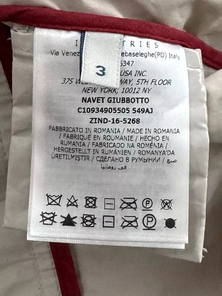 Moncler Beige Navet Rain Jacket - Size 3 - Fits UK 14/16