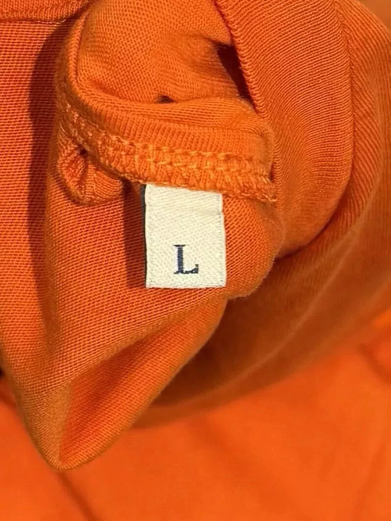 Moncler Orange Logo Print T Shirt - Large (23” PTP)