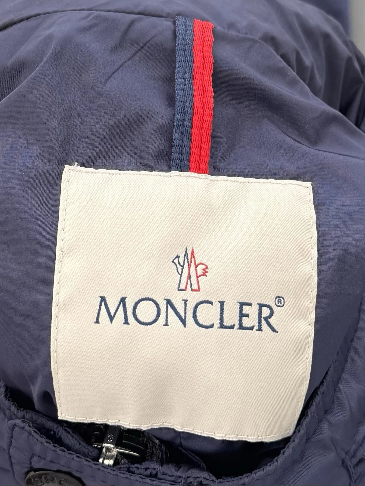 Moncler Navy Denis Field Jacket - Size 4 (22.5” PTP)
