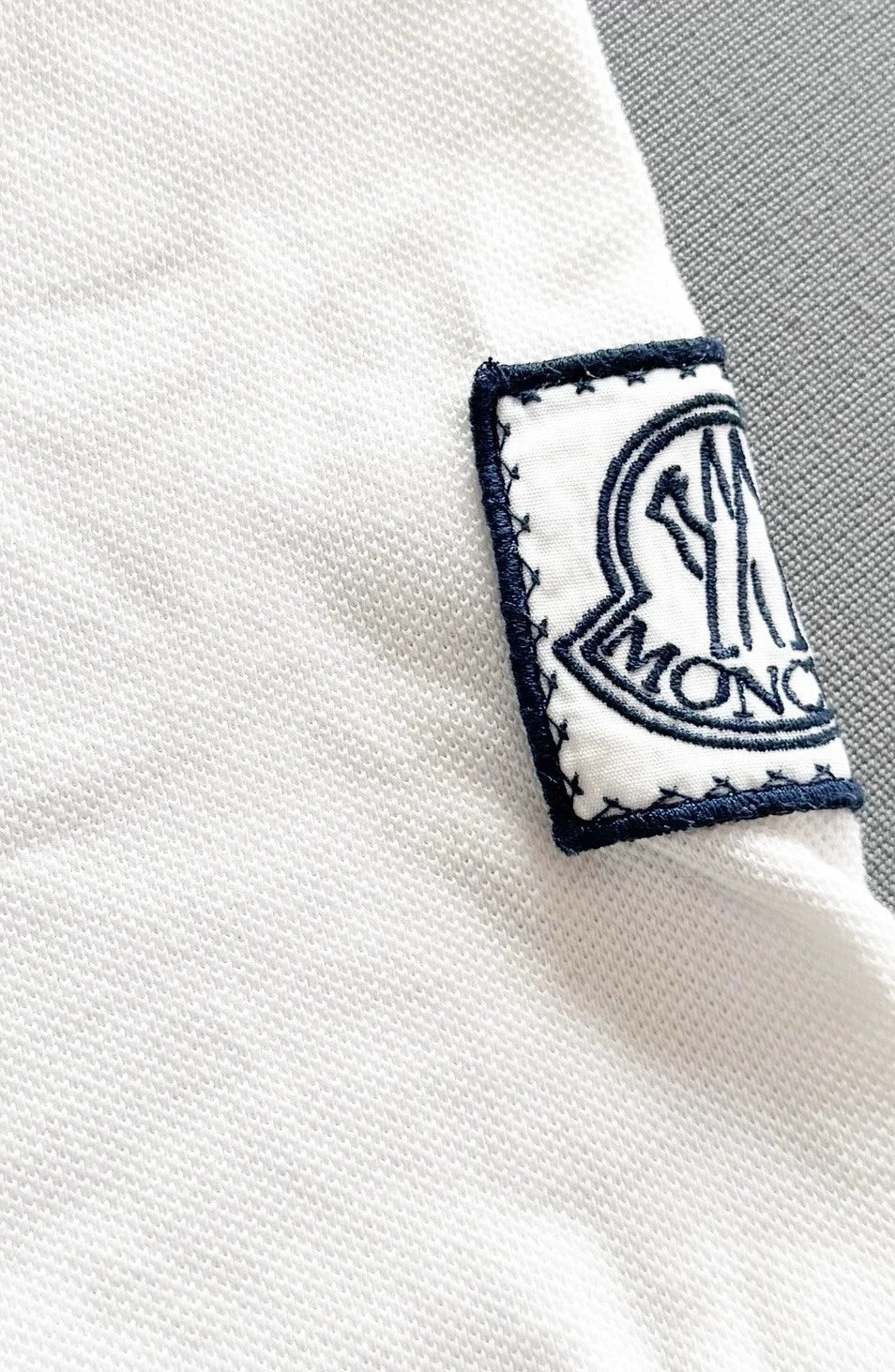 Moncler Gamme Bleu Contrasting Stripe Polo T Shirt - Small - 19.5 ” PTP Fits (S/M)