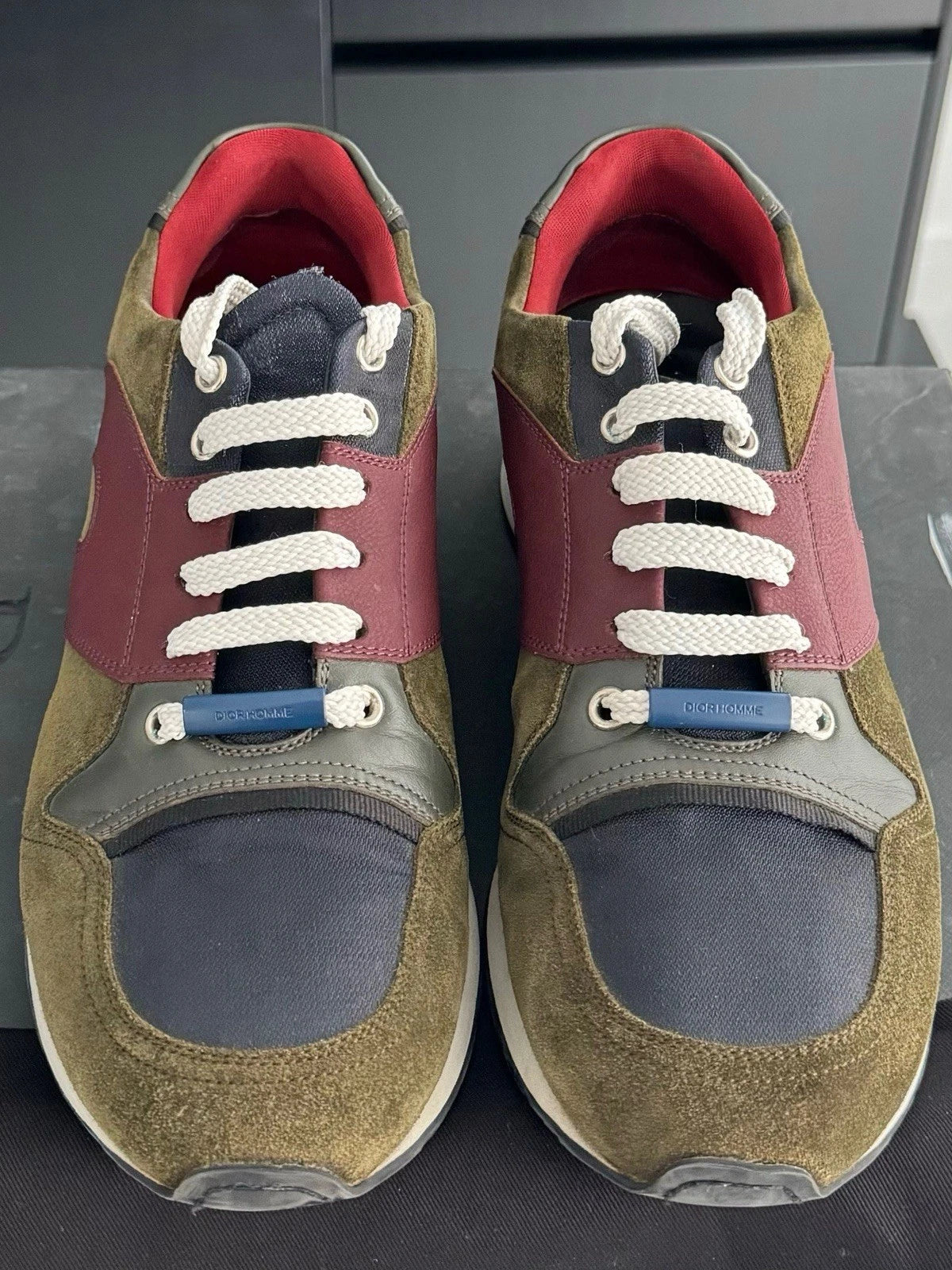 Dior Homme Low Top Suede Panelled Sneakers / Trainers - Size UK 7 (EU41)