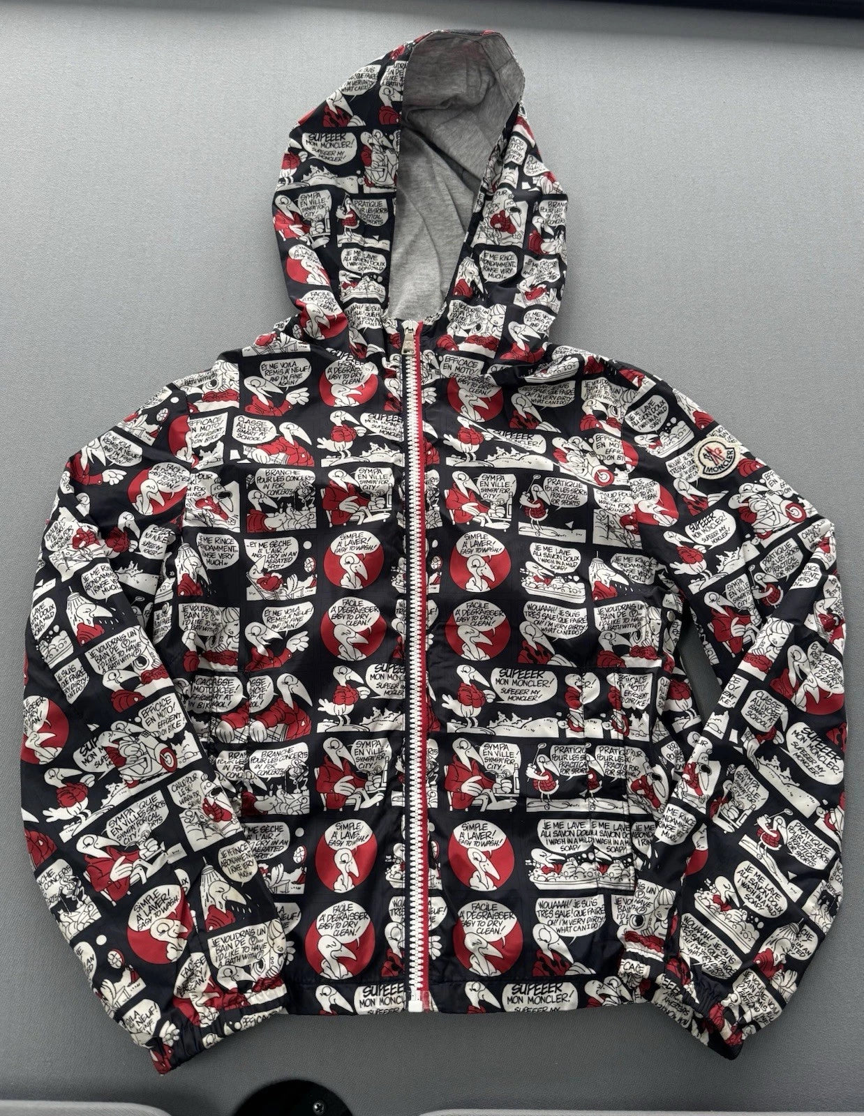 Moncler Urville Nylon Comics Printed Jacket /Windbreaker - Age 10 (17” PTP)