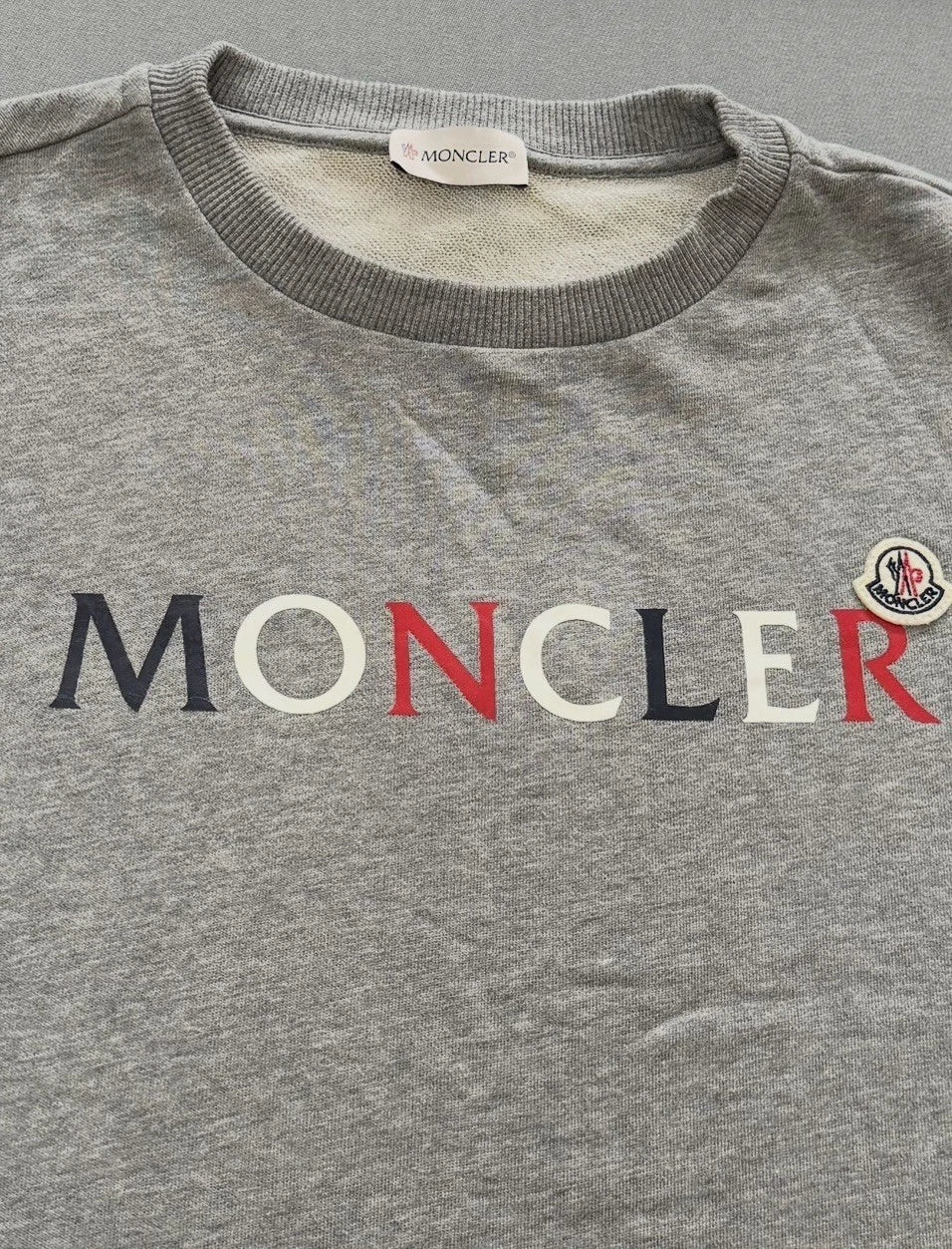 Moncler Boys Grey Sweater - Age 14 (18.5''ptp)