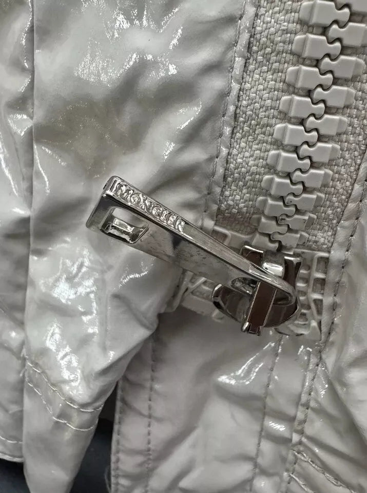 Moncler Beige Navet Rain Jacket - Size 3 - Fits UK 14/16
