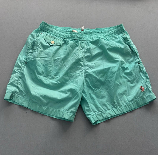 Moncler Grenoble Aqua Green Swim Shorts - XL - 32-34” Waist