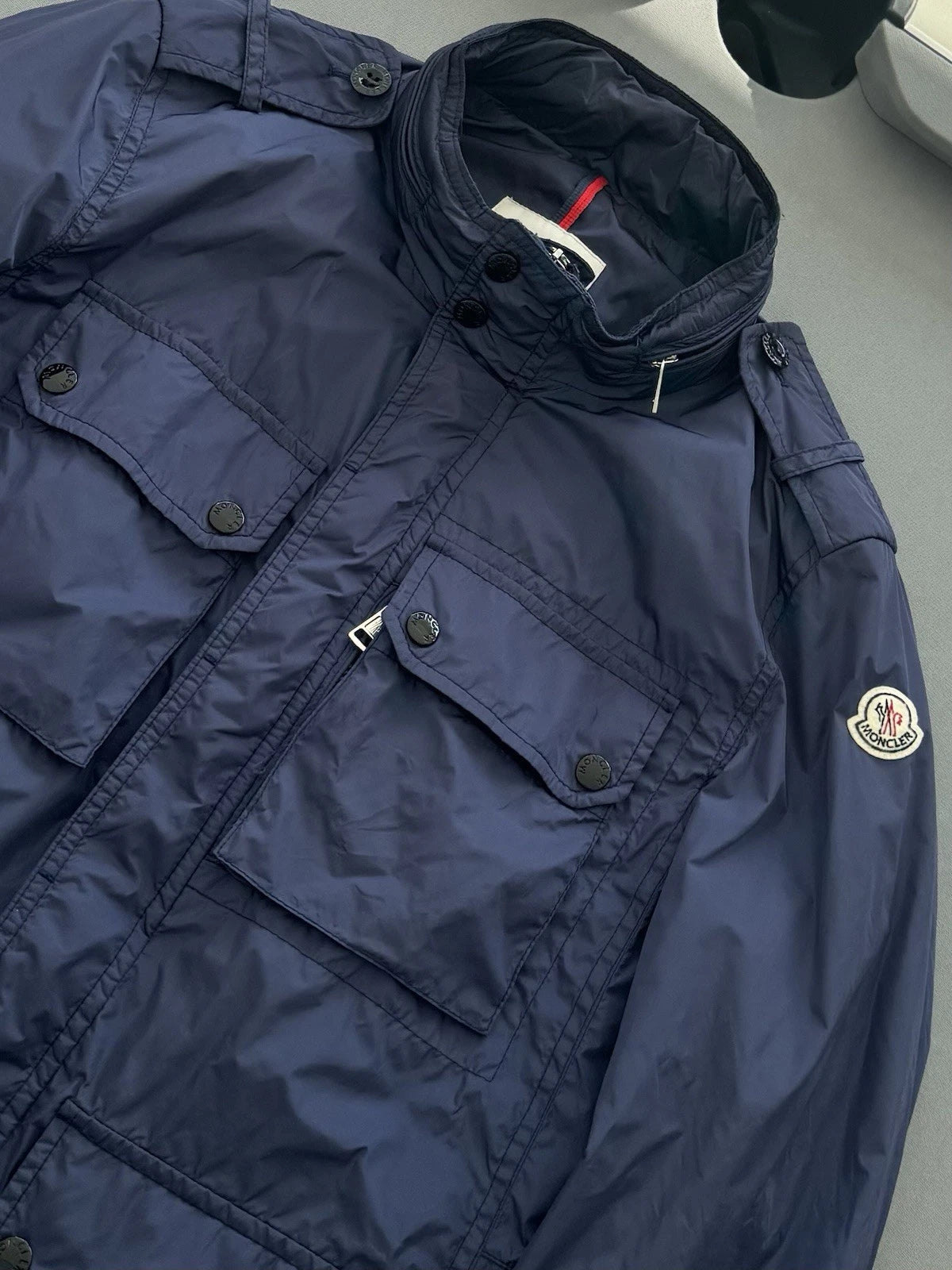 Moncler Navy Denis Field Jacket - Size 4 (22.5” PTP)
