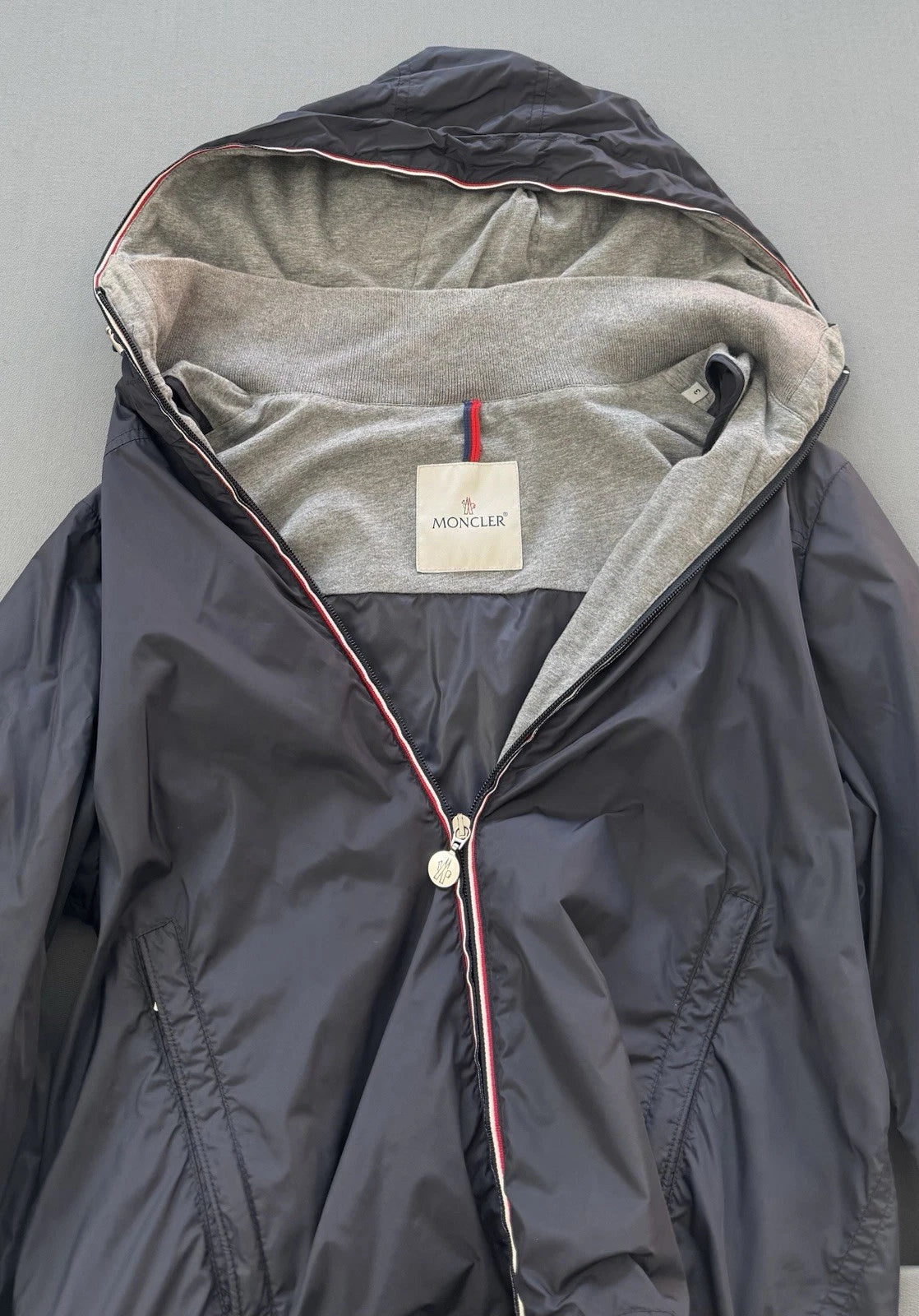 Moncler Navy Urville Jacket - Size 3 (PTP 23”) - Fits Large