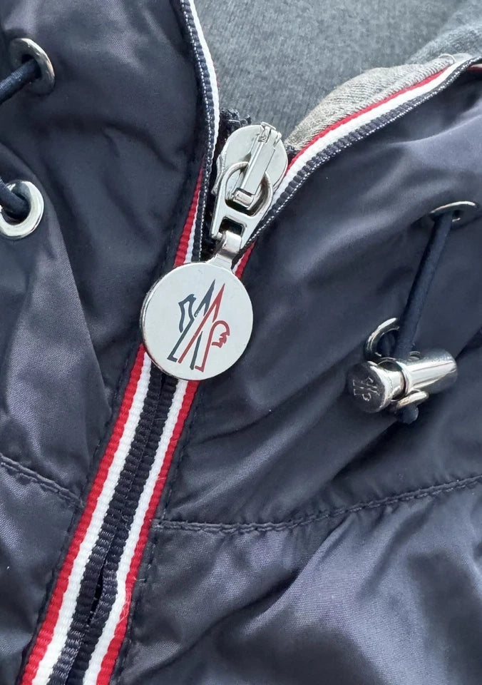 Moncler Navy Urville Jacket - Size 3 (PTP 23”) - Fits Large