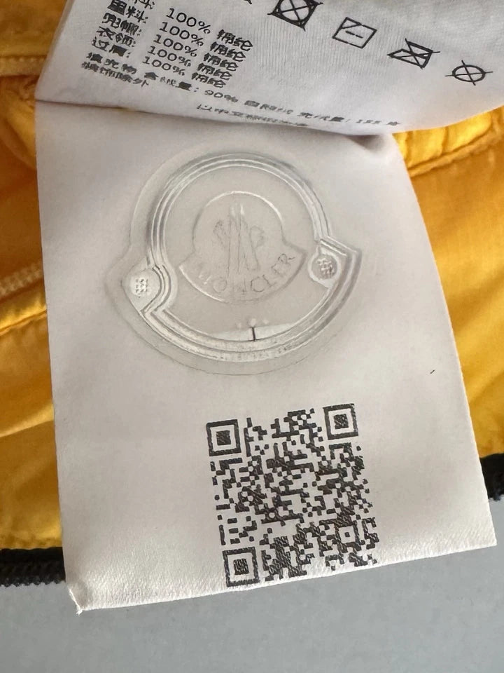 Moncler Peuplier Yellow Down Jacket - Size 3 (23''ptp)