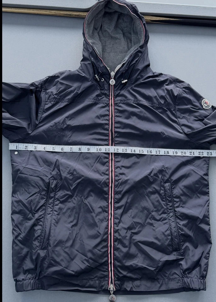 Moncler Navy Urville Jacket - Size 3 (PTP 23”) - Fits Large