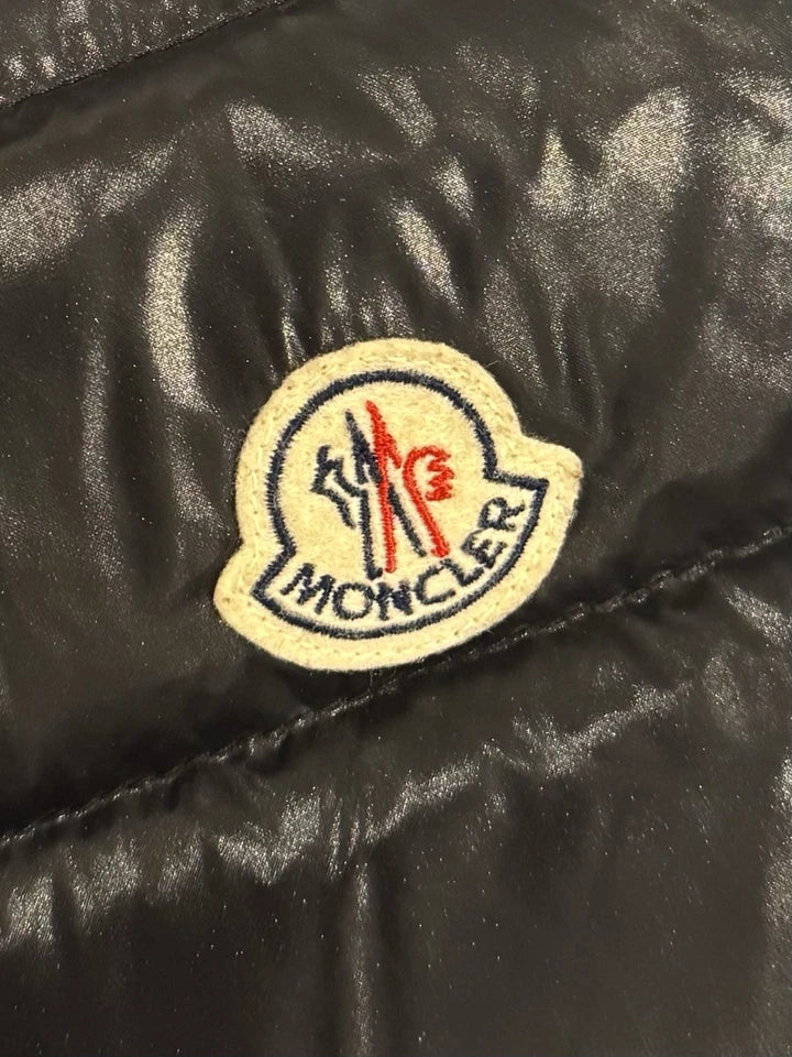 Moncler Ghany Black Padded Shell-Down Gilet - Size 00 - 17” PTP - Fits UK 6