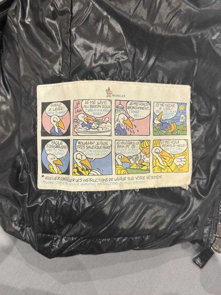 Moncler Ghany Black Padded Shell-Down Gilet - Size 00 - 17” PTP - Fits UK 6