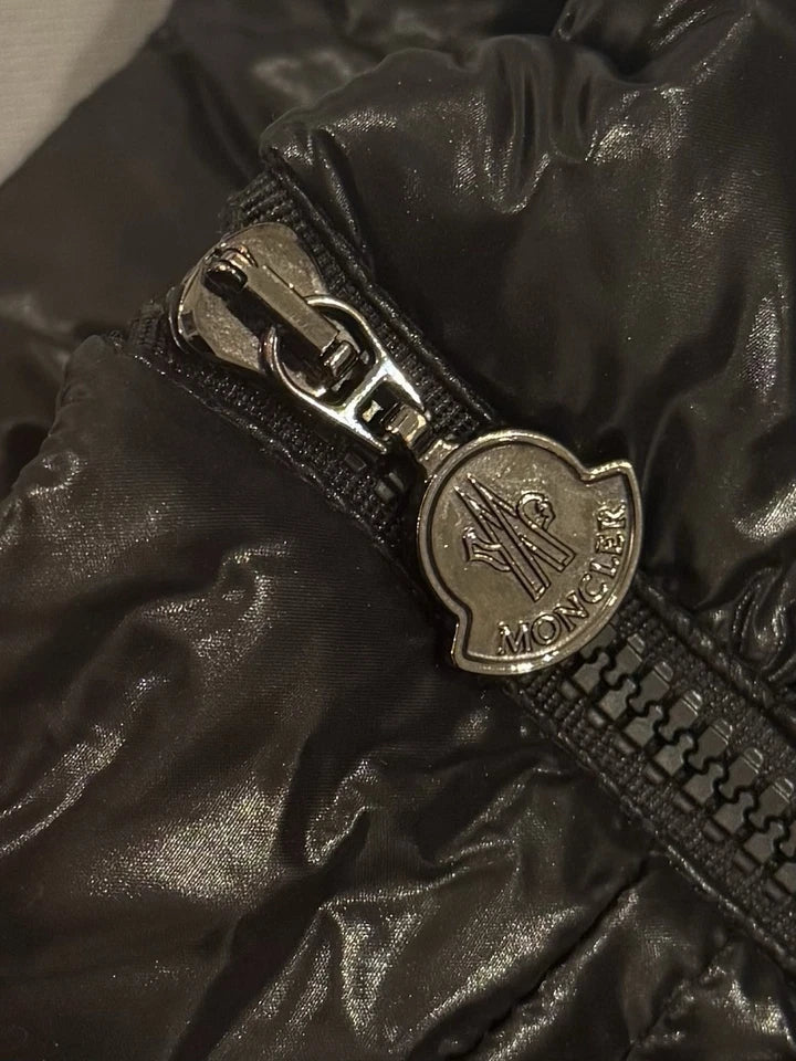 Moncler Ghany Black Padded Shell-Down Gilet - Size 00 - 17” PTP - Fits UK 6